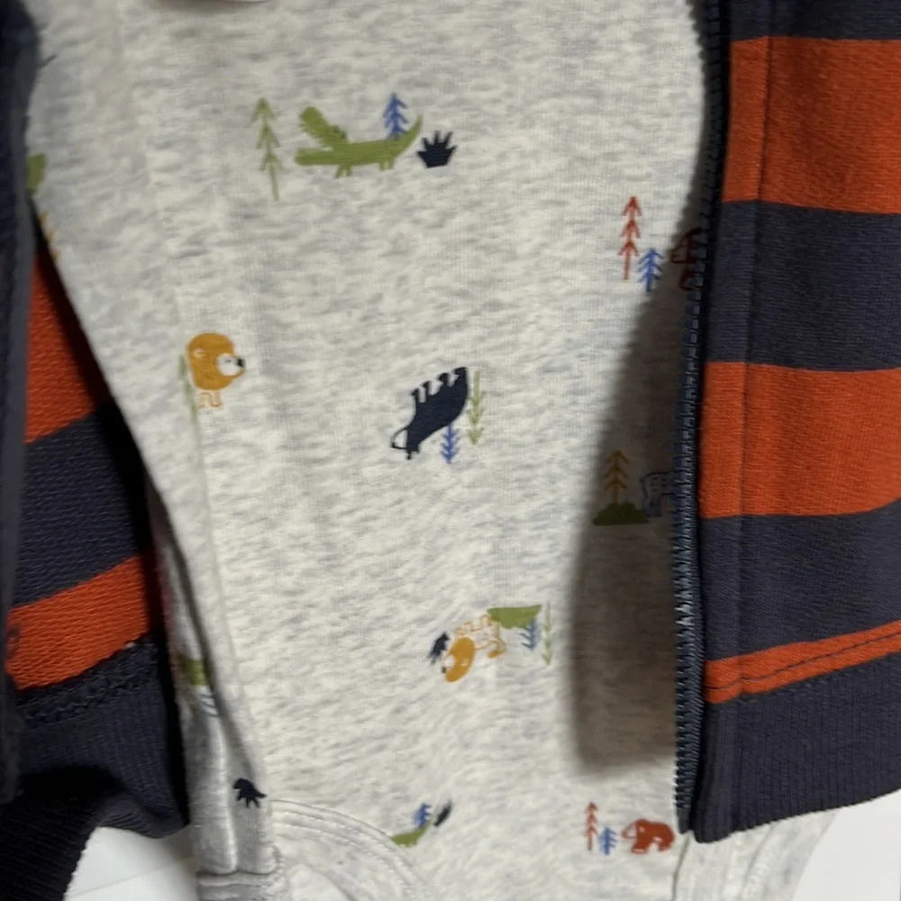 NWT Carters Vest & Onesie Wilderness Bear Set
